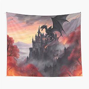 Black Dragon Attacks Tapestry