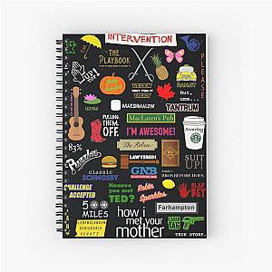 How I Met Your Mother - HIMYM - TV Show - Collage Spiral Notebook