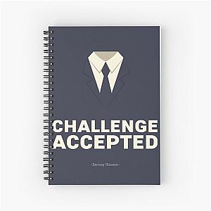 "Challenge accepted" - cult replica of Barney Stinson - HIMYM - How I met your mother Spiral Notebook