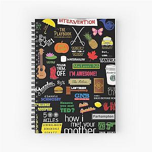 How I Met Your Mother  HIMYM  TV Show  Collage Essential Spiral Notebook