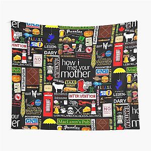 How i Met Your Mother Collage Poster Iconographic - Infographic Tapestry