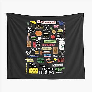 How I Met Your Mother  HIMYM  TV Show  Collage Essential Tapestry