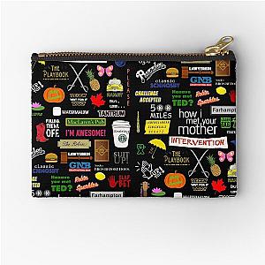 How I Met Your Mother - HIMYM - TV Show - Collage Zipper Pouch