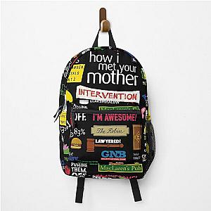 How I Met Your Mother - HIMYM - TV Show - Collage Backpack