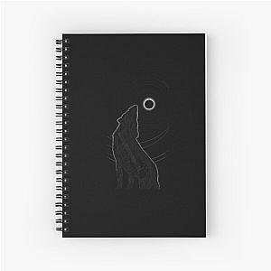 Howlin Wolf - Black On White Sticker Spiral Notebook