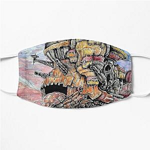 Howl's Moving Castle Face Masks - Howl's Howl's Moving Castle ink and watercolor drawing Flat Mask RB2507 [ID574]