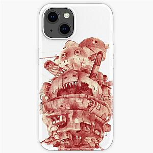 Howl's Moving Castle Cases - howl's moving castle in red iPhone Soft Case RB2507 [ID464]