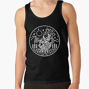 Howl's Moving Castle Tank Tops - Howl's moving castle   white outline Tank Top RB2507 [ID544]