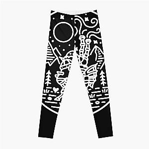 Howl's Moving Castle Leggings - Howl's moving castle   white outline Leggings RB2507 [ID592]