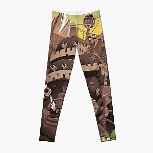 Howl's Moving Castle Leggings - vintage howl's moving castle poster Leggings RB2507 [ID605]