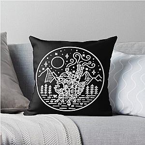 Howl's Moving Castle Pillows - Howl's moving castle - white outline Throw Pillow RB2507 [ID706]