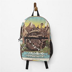 Howl's Moving Castle Backpacks - vintage howl's moving castle poster Backpack RB2507 [ID751]