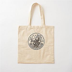 Howl's Moving Castle Bags - Howl's moving castle - black outline Cotton Tote Bag RB2507 [ID762]