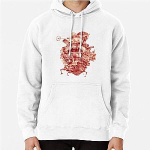 Howl's Moving Castle Hoodies - howl's moving castle in red Pullover Hoodie RB2507 [ID842]