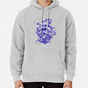 Howl's Moving Castle Hoodies - Howl's Moving Castle in Blue Pullover Hoodie RB2507 [ID838]