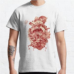 Howl's Moving Castle T-Shirts - howl's moving castle in red Classic T-Shirt RB2507 [ID896]