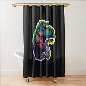 How Ridiculous Rexy T-Rex Merch Shower Curtain