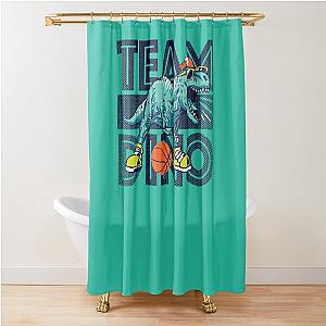 How Ridiculous Rexy Basketball Air Rexy Green With Sunglasses Slam Shower Curtain