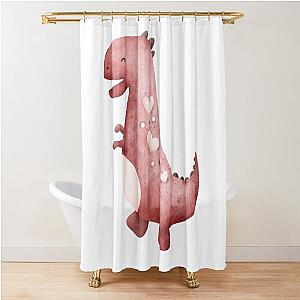 How Ridiculous Rexy Pinky Gift Shower Curtain