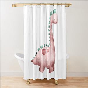 How Ridiculous Pinky Rex Gift Shower Curtain