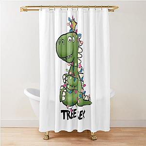 How Ridiculous Rexy Cute Christmas Gift Shower Curtain