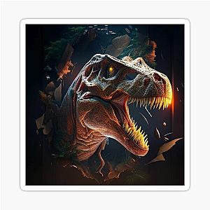 How Ridiculous Rexy T-Rex Merch prehistoric Dinosaur Sticker