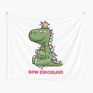 How Ridiculous Rexy Funny Cute Christmas Gift Tapestry