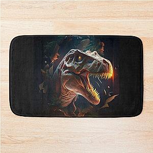 How Ridiculous Rexy tyrannosaurus dinosaur Bath Mat