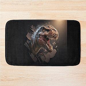 How Ridiculous Rexy Tyrannosaurus Merch Prehistoric Dinosaur Bath Mat