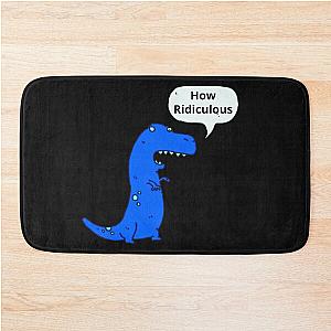 How Ridiculous Rexy Merch dinosaur Bath Mat