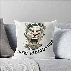 Statue Ridiculous Artwork Throw Pillow
