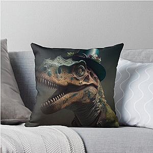 How Ridiculous Rexy Tyrannosaurus Merch prehistoric dinosaur Throw Pillow