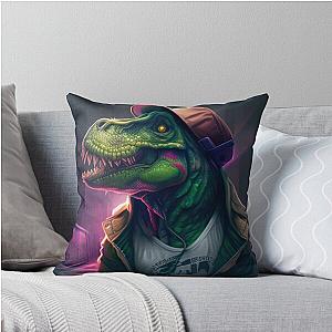 How Ridiculous Rexy Tyrannosaurus Merch Prehistoric Dinosaur Throw Pillow
