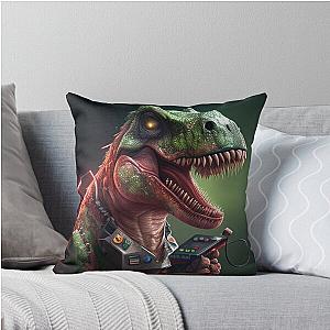 How Ridiculous Rexy Tyrannosaurus Merch Prehistoric Dinosaur Throw Pillow