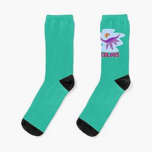 How Ridiculous Funny Fish Purple Gift Socks