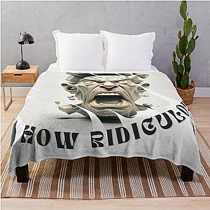 Statue Ridiculous Artwork Throw Blanket