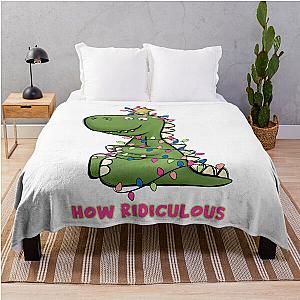 How Ridiculous Rexy Christmas Gift Throw Blanket
