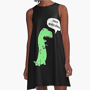 How Ridiculous Rexy Merch Dinosaur A-Line Dress