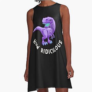 How Ridiculous Rexy A-Line Dinosaur Dress
