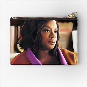 Viola Davis - htgawm - portrait  Zipper Pouch