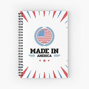 Made In America 4th Of July independence Day Spiral Notebook