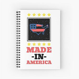 Made In America 4th Of July Independence Day Spiral Notebook