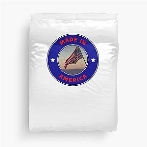 Made in America - Blue - Flag hoisted Duvet Cover