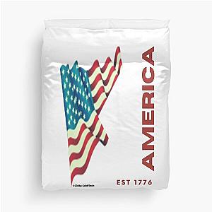 Retro American Flag Liberty Flag Murica Flag Duvet Cover