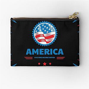 America It Is Time We Are United Zipper Pouch