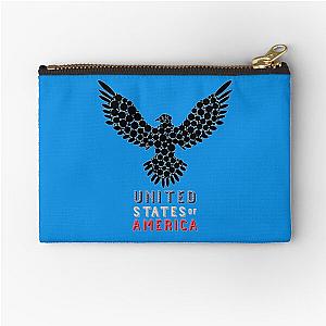 american proud, united states of america Zipper Pouch