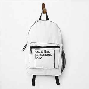 do it the american way - urban retro lettering  Backpack