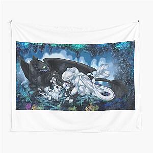 Night Fury Family Tapestry - How to Train Your Dragon