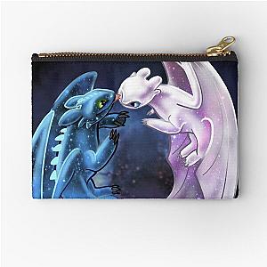 Starry Dragons Toothless and Light Fury Zipper Pouch