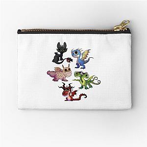 Cute Dragons Zipper Pouch - HTTYD